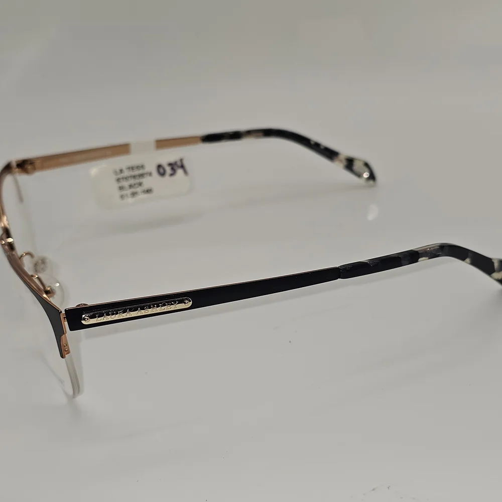 LAURA ASHLEY EYEWEAR TESS BLACK 51-20-140 RX EYEGLASSES FRAME‎
